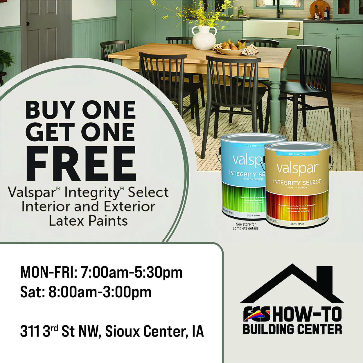 Valspar BOGO